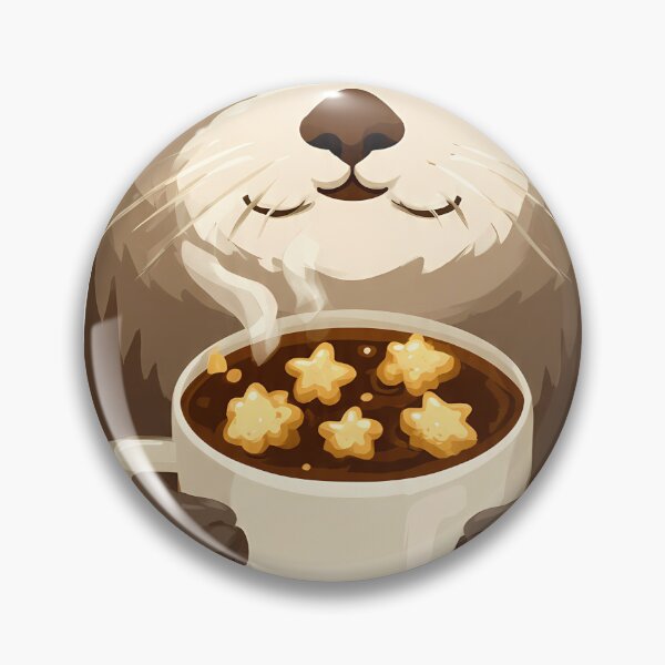 Item preview, Cozy Coffee Shop Otter designed and sold by pumsquare.