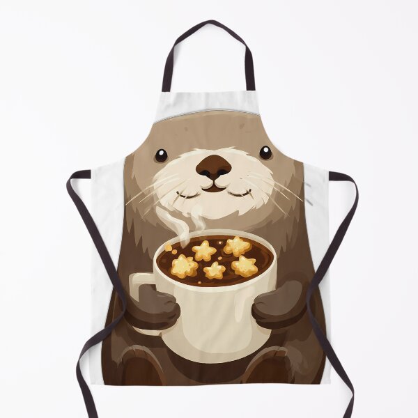 Item preview, Cozy Coffee Shop Otter designed and sold by pumsquare.