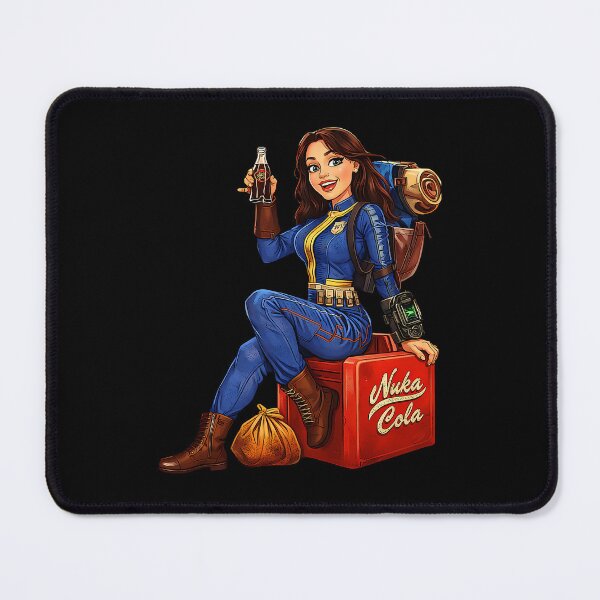 Item preview, Vault Dweller Girl With Nuka-Cola designed and sold by MinesSticker.