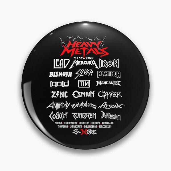 Item preview, Back Print Heavy Metals Parody Red  White Edition designed and sold by MinesSticker.