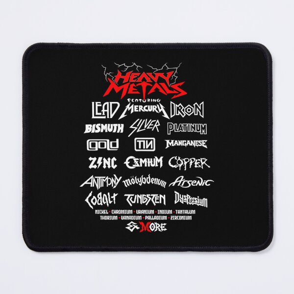 Item preview, Back Print Heavy Metals Parody Red  White Edition designed and sold by MinesSticker.