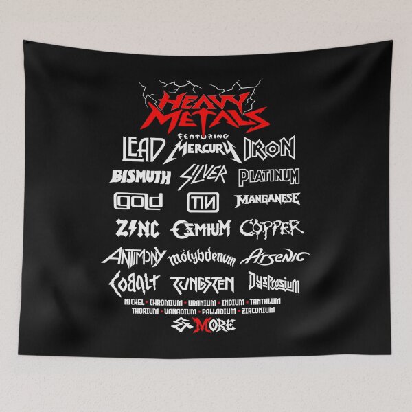 Item preview, Back Print Heavy Metals Parody Red  White Edition designed and sold by MinesSticker.