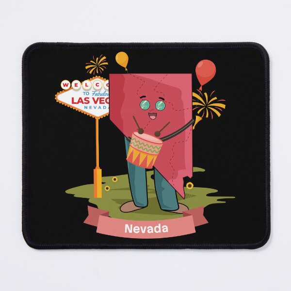Item preview, Cute Nevada Map Character - Kawaii Las Vegas Magic Art designed and sold by Travel.Art.