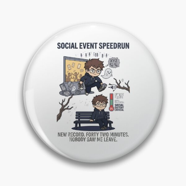 Item preview, Social Event Speedrun designed and sold by IntrovertEngineer11.