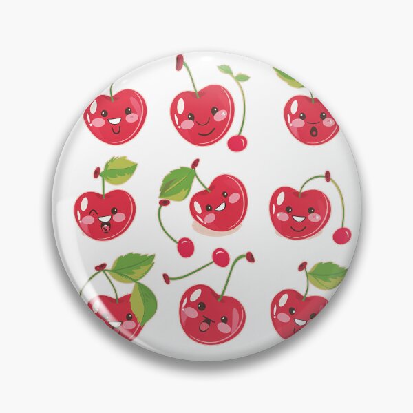 Item preview, Cute Kawaii Cherry Sticker Sheet Sweet Fruit Mascot Pack designed and sold by DesignArtist.ia.