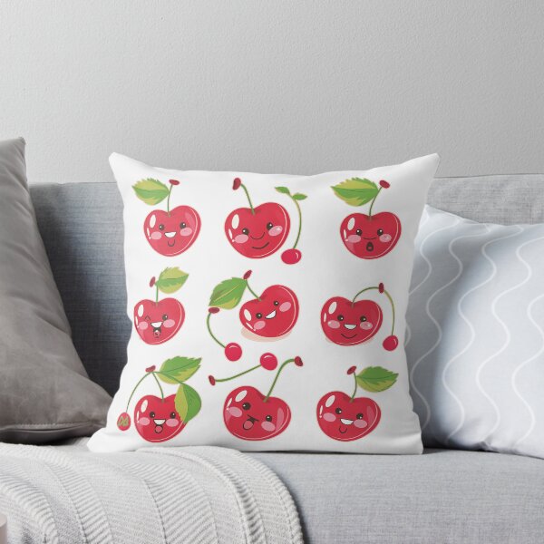 Item preview, Cute Kawaii Cherry Sticker Sheet Sweet Fruit Mascot Pack designed and sold by DesignArtist.ia.