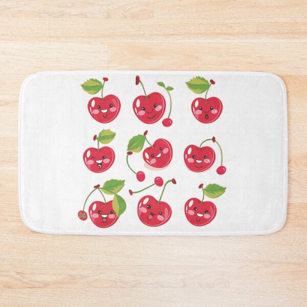 Item preview, Cute Kawaii Cherry Sticker Sheet Sweet Fruit Mascot Pack designed and sold by DesignArtist.ia.