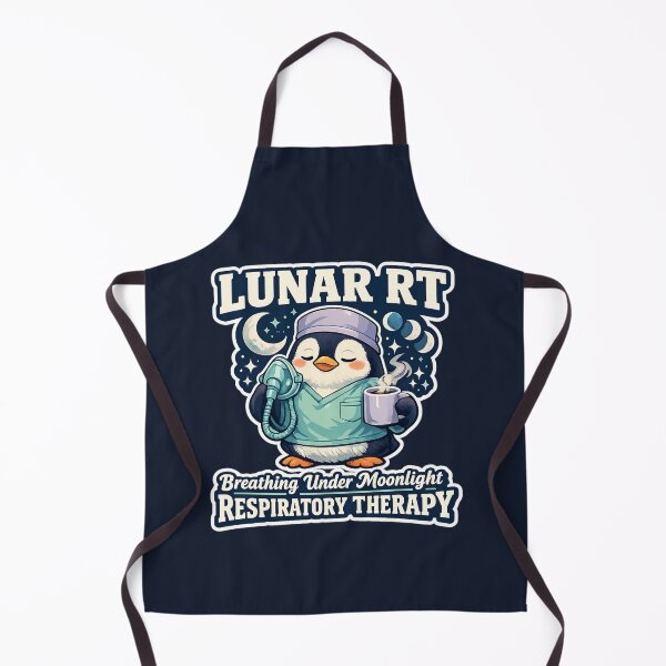 Item preview, Cute Penguin Respiratory Therapist Shirt – Lunar RT Night Shift Healthcare Mascot Retro Aesthetic Respiratory Therapy Sticker designed and sold by ClinicalHubs.
