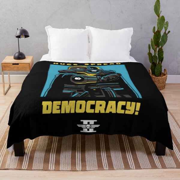Item preview, Hugs Spread Democracy Helldivers  designed and sold by MinesSticker.