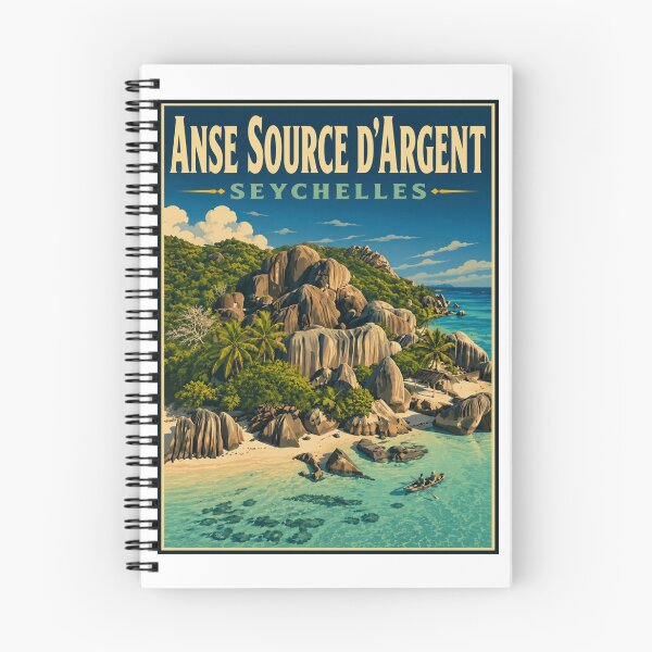 Aperçu de l'œuvre Anse Source d'Argent - Seychelles créée et vendue par GoodOldVintage.