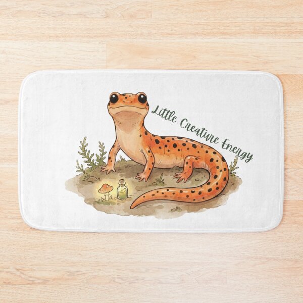 Item preview, Little Creature Energy Cute Salamander Cottagecore Art designed and sold by HoneyBreezeCo.