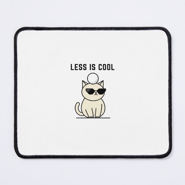Item preview, Less Is Cool Minimalist Sunglasses Cat designed and sold by GiggleInkTees.