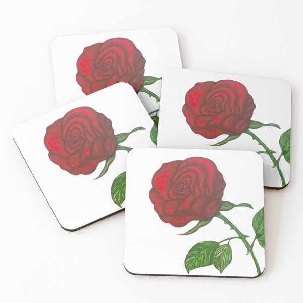 Item preview, Classic Red Rose Botanical Illustration designed and sold by AvroraUniverse.