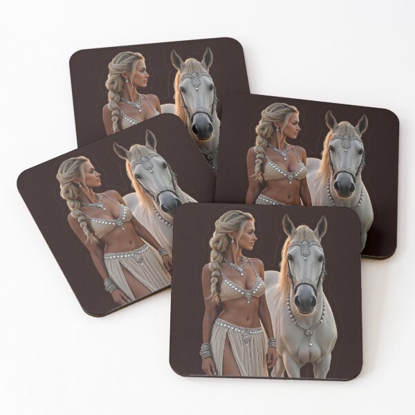 Item preview, Golden Beach Goddess and Cosmic Companion Horse Guardian  designed and sold by highvibz72.