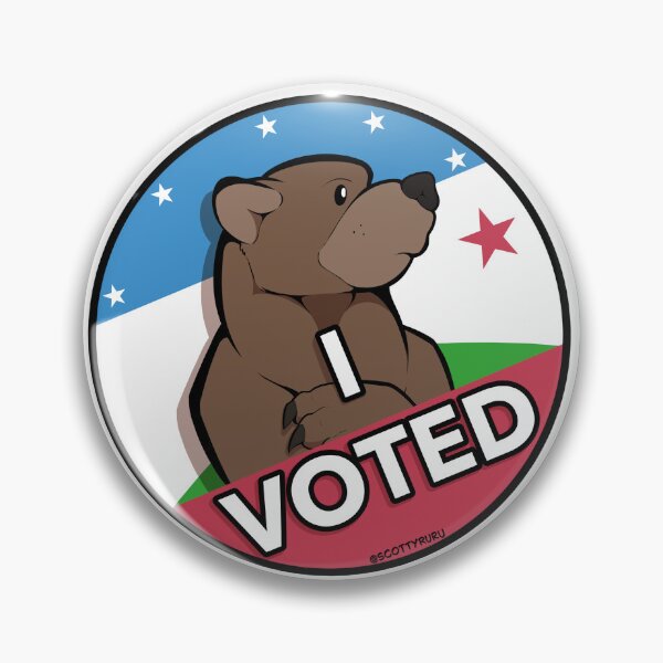 Item preview, I Voted, California designed and sold by StudioScotty.