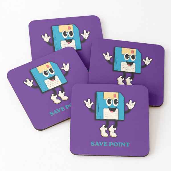 Item preview, Save Point - Retro Floppy Disk Mascot 90s Gaming designed and sold by The Cartridge Club.
