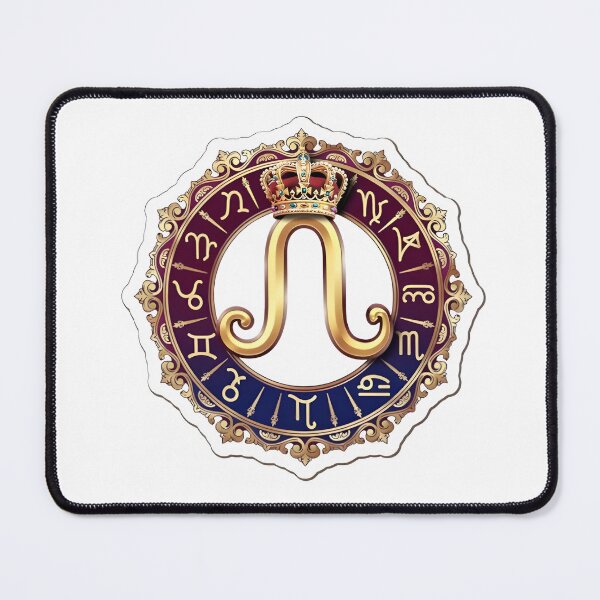 Item preview, Leo Zodiac Royal Crown Emblem All Signs Luxury Art designed and sold by Zodiac Celestial Art.