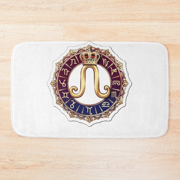 Item preview, Leo Zodiac Royal Crown Emblem All Signs Luxury Art designed and sold by Zodiac Celestial Art.