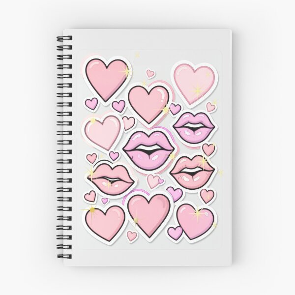 Item preview, Cute Pink Hearts & Lips Aesthetic designed and sold by Creativ_Design.