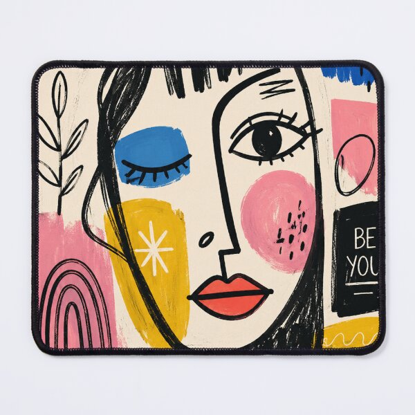Item preview, Be You Abstract Face Poster designed and sold by DrizzyV.