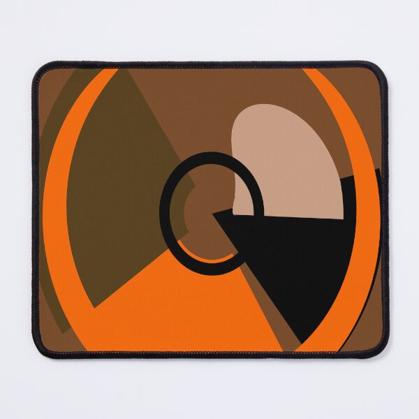 Item preview, Geometric Brown and Orange Abstraction designed and sold by Elaine M Hayward .