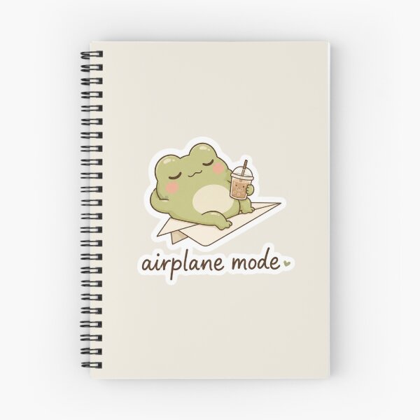 Item preview, Airplane Mode Frog Sticker – Cute Cozy Frog Meme designed and sold by Digital_products_0111.