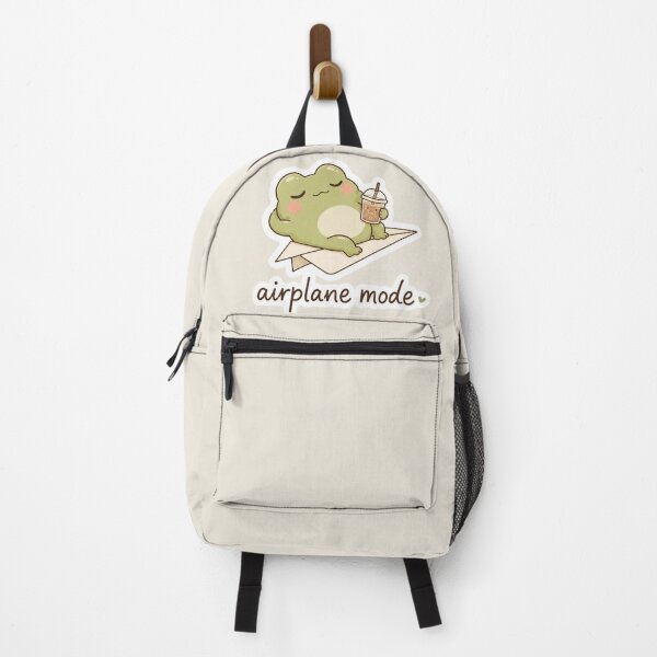Item preview, Airplane Mode Frog Sticker – Cute Cozy Frog Meme designed and sold by Digital_products_0111.