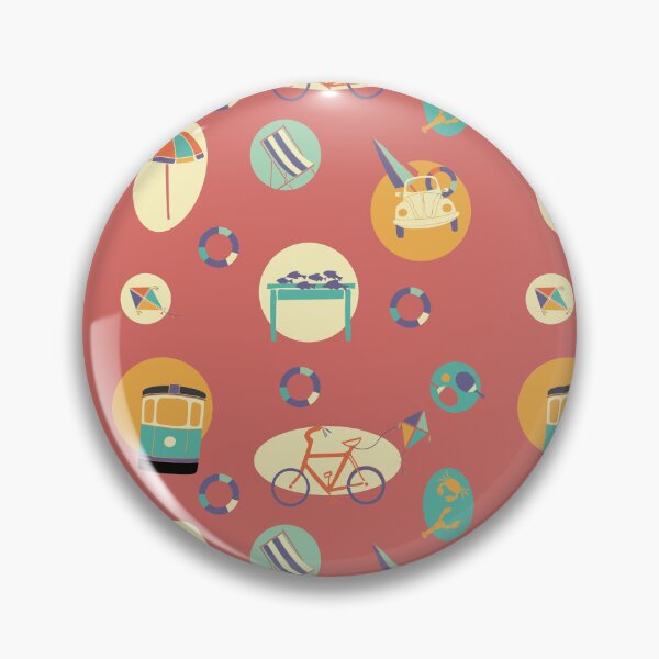 Item preview, Summer Scenes - Alexandria 1970's (reddish pink) designed and sold by Qousqoza7.