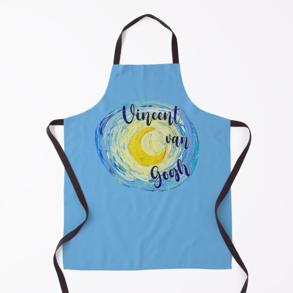 Item preview, Vincent van Gogh Typography Inside Starry Night Moon – Art Lover Design designed and sold by EmeraldeaArt.