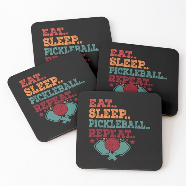 Item preview, Funny Pickleball Eat Sleep Repeat Lifestyle Pickle Ball designed and sold by smartrocket.