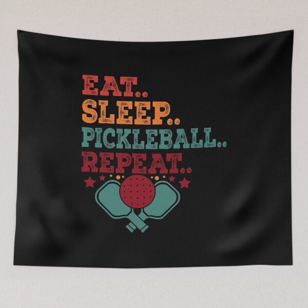 Item preview, Funny Pickleball Eat Sleep Repeat Lifestyle Pickle Ball designed and sold by smartrocket.