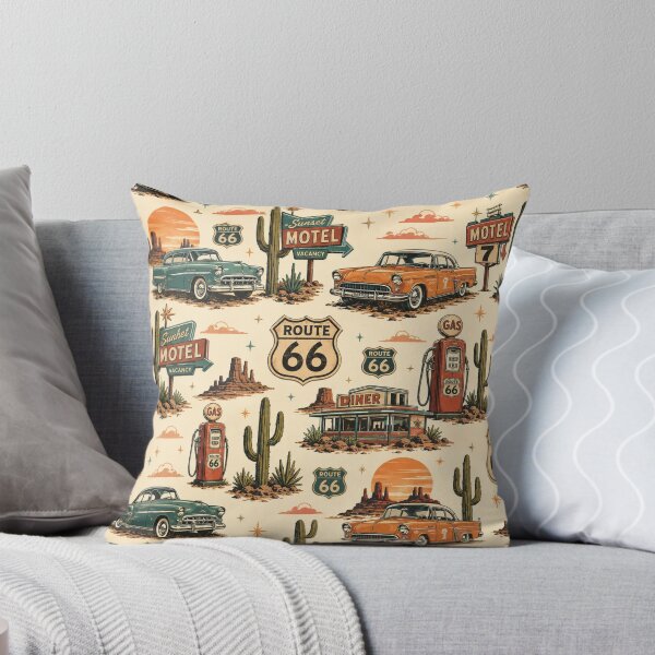 Item preview, Retro Route 66 Desert Pattern designed and sold by PamLeeDesign.