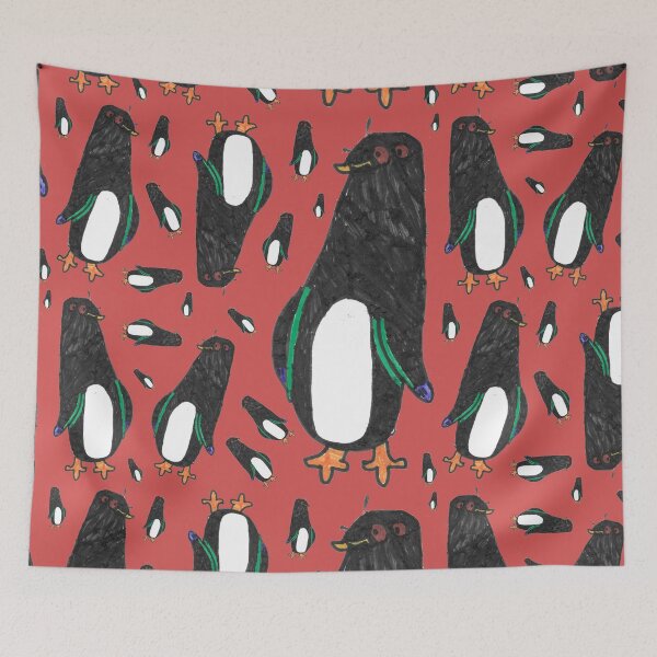 Item preview, Whimsical Chubby Penguin Pipo Seamless Pattern designed and sold by nimbfeja.
