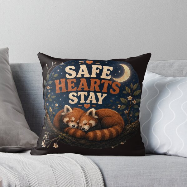 Item preview, Safe Hearts Stay, Cozy Romantic Healing Aesthetic Design designed and sold by JagrDesigns.