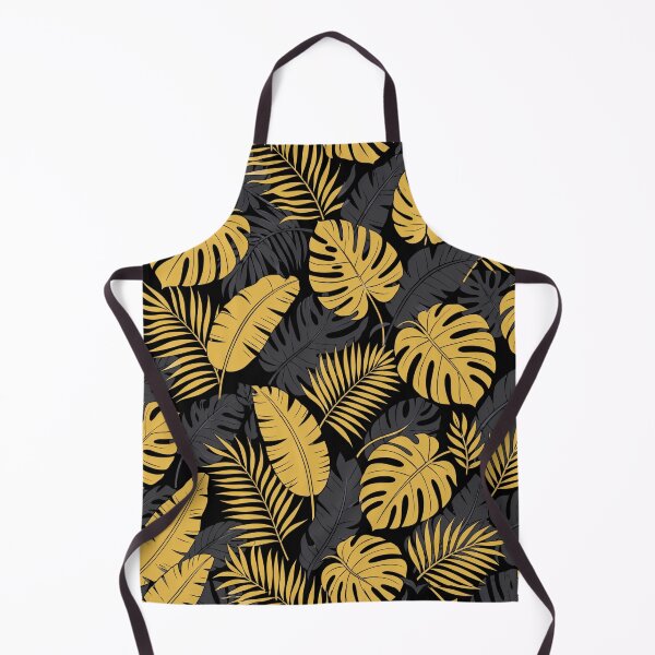 Item preview, Gold Luxury Tropical Leaves - Elegant Black Monstera Pattern designed and sold by FlatInkStudio.