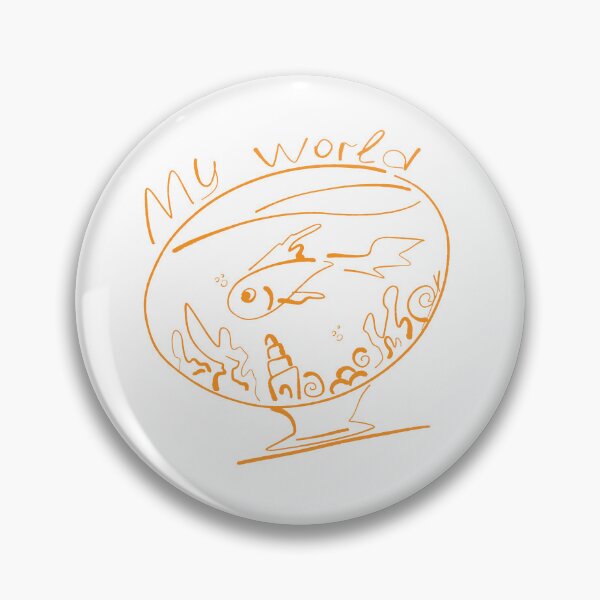 Item preview, My World Fish Bowl Doodle Art designed and sold by NayaChu.