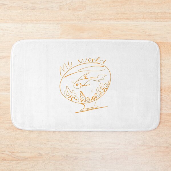 Item preview, My World Fish Bowl Doodle Art designed and sold by NayaChu.