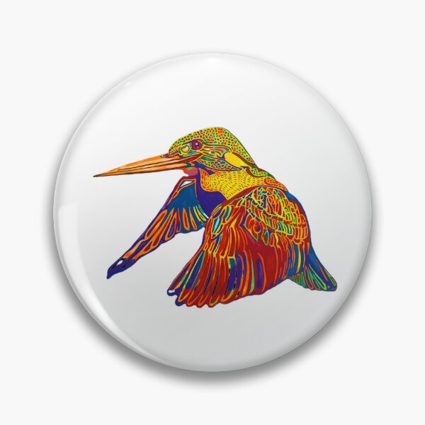 Item preview, colorful kingfisher designed and sold by Guiarte SMS.