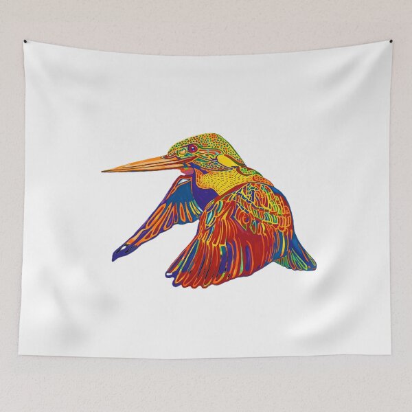 Item preview, colorful kingfisher designed and sold by Guiarte SMS.