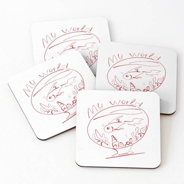 Item preview, My World Fish Bowl Doodle Art designed and sold by NayaChu.