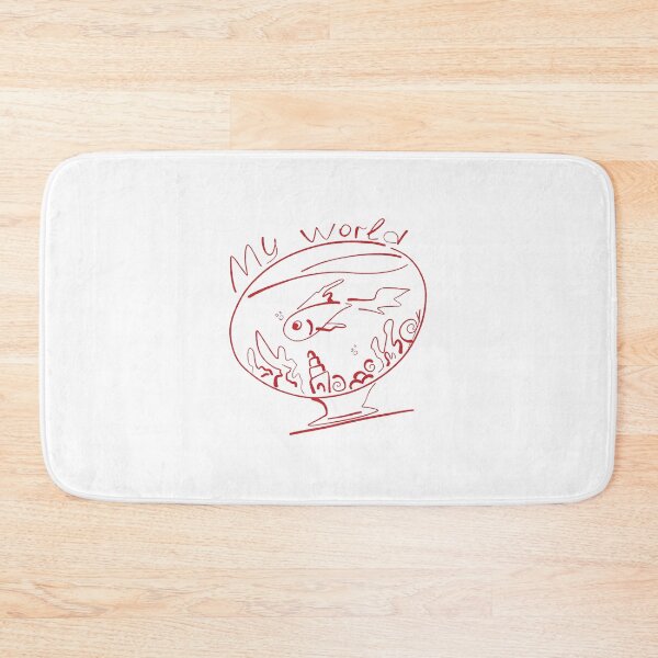 Item preview, My World Fish Bowl Doodle Art designed and sold by NayaChu.
