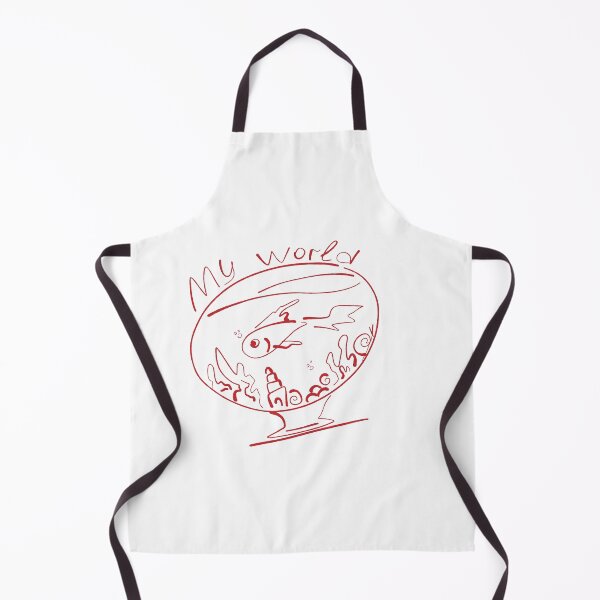 Item preview, My World Fish Bowl Doodle Art designed and sold by NayaChu.
