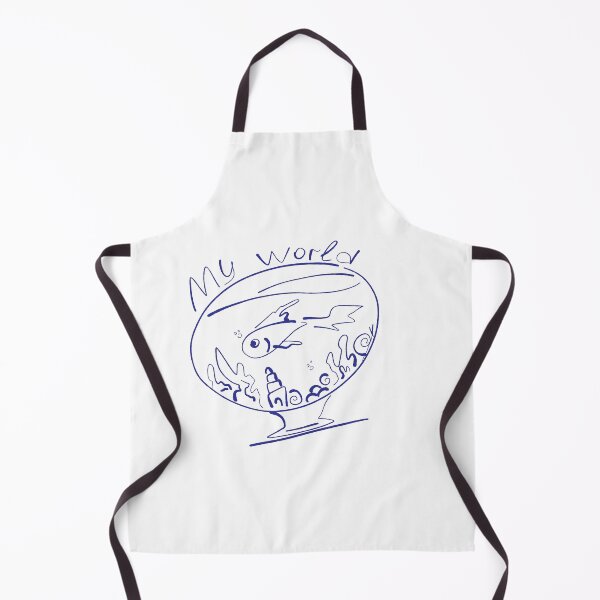 Item preview, My World Fish Bowl Doodle Art designed and sold by NayaChu.