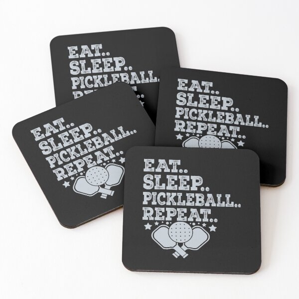 Item preview, Funny Pickleball Eat Sleep Repeat Lifestyle Pickle Ball designed and sold by smartrocket.