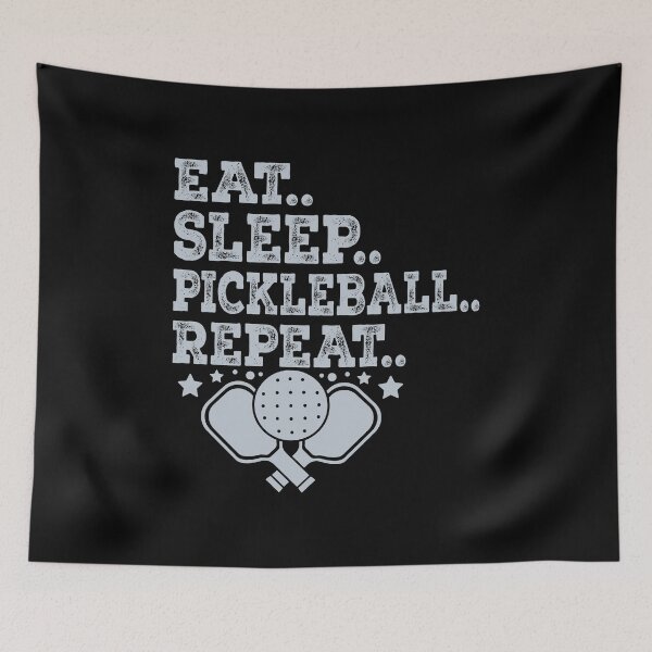 Item preview, Funny Pickleball Eat Sleep Repeat Lifestyle Pickle Ball designed and sold by smartrocket.