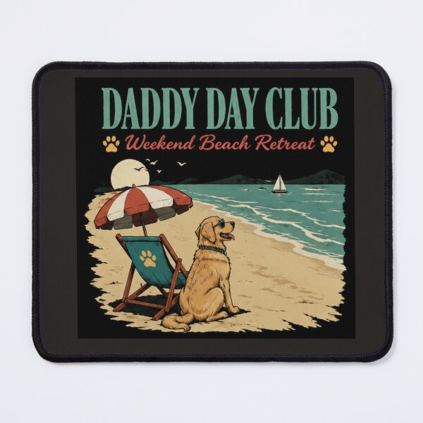 Item preview, Doggy Day Club Weekend Beach Retreat Retro Dog Summer Shirt designed and sold by PoojaArtLab.