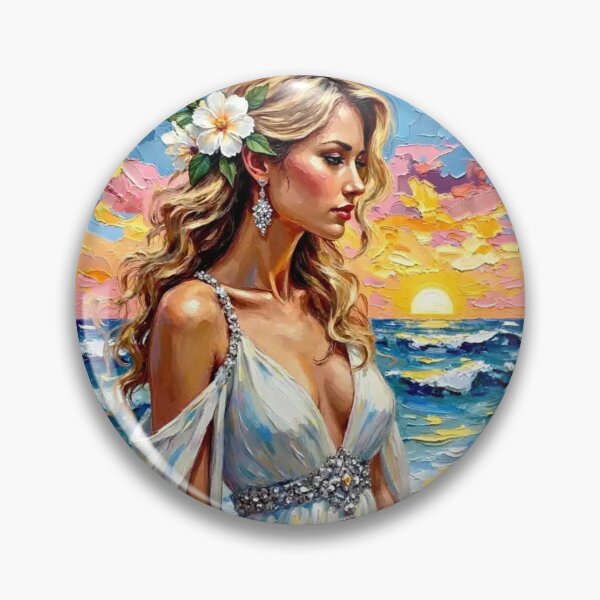 Item preview, The Diamond Bride of Twilight Shores Beach Bride Wall Art designed and sold by highvibz72.