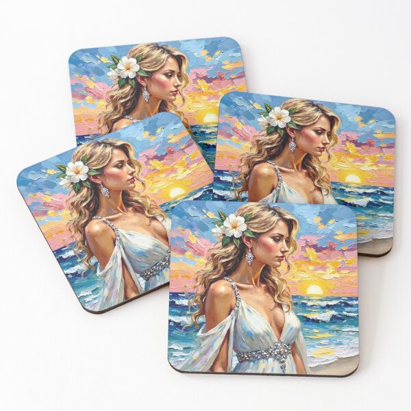 Item preview, The Diamond Bride of Twilight Shores Beach Bride Wall Art designed and sold by highvibz72.