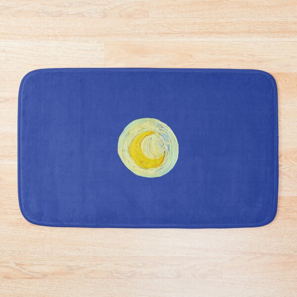Item preview, Crescent Moon Cutout from The Starry Night – Golden Yellow Brushstroke Detail designed and sold by EmeraldeaArt.