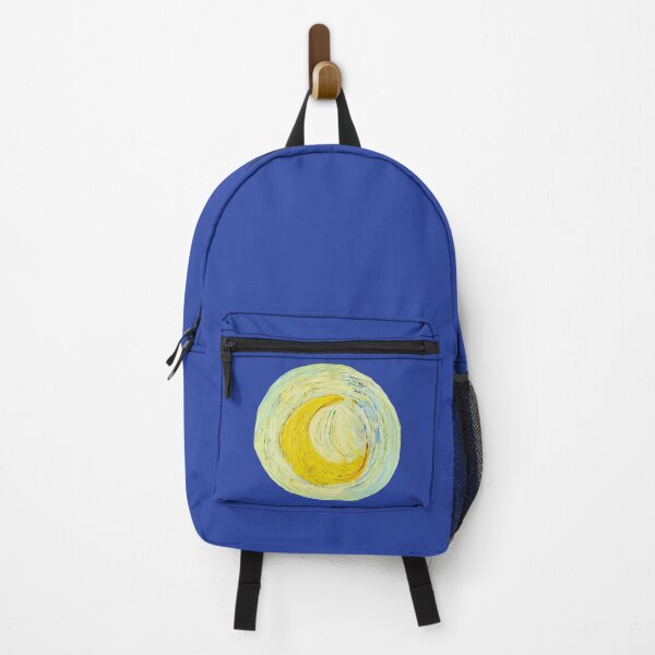 Item preview, Crescent Moon Cutout from The Starry Night – Golden Yellow Brushstroke Detail designed and sold by EmeraldeaArt.